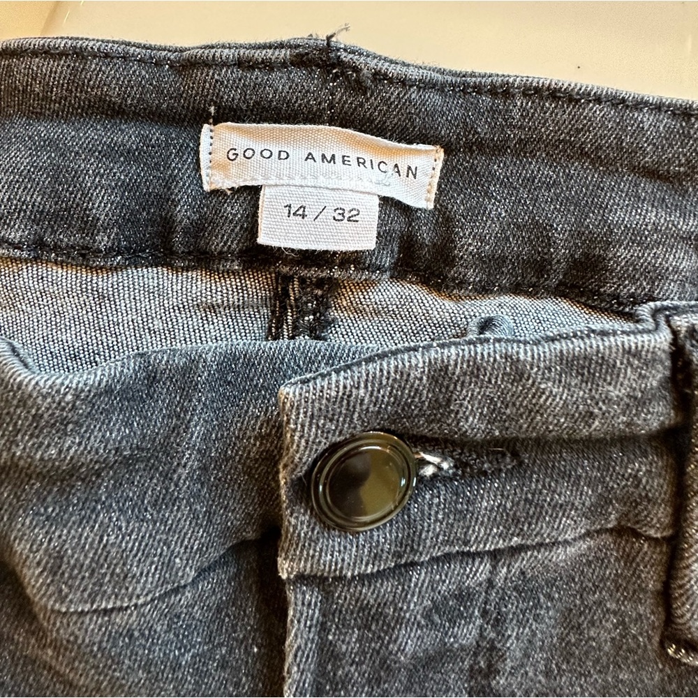 Good American Good Legs Faded Black Jeans